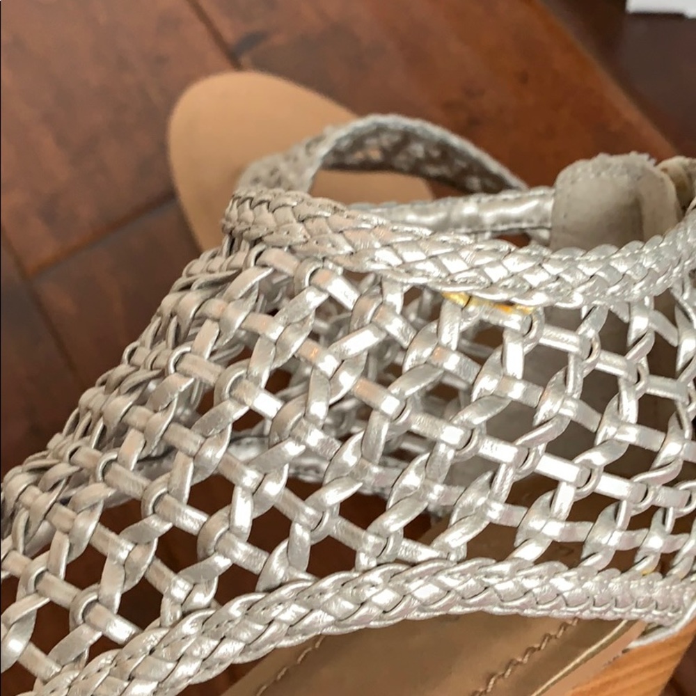 Bcbgeneration Silver Netted Wedges - image 6